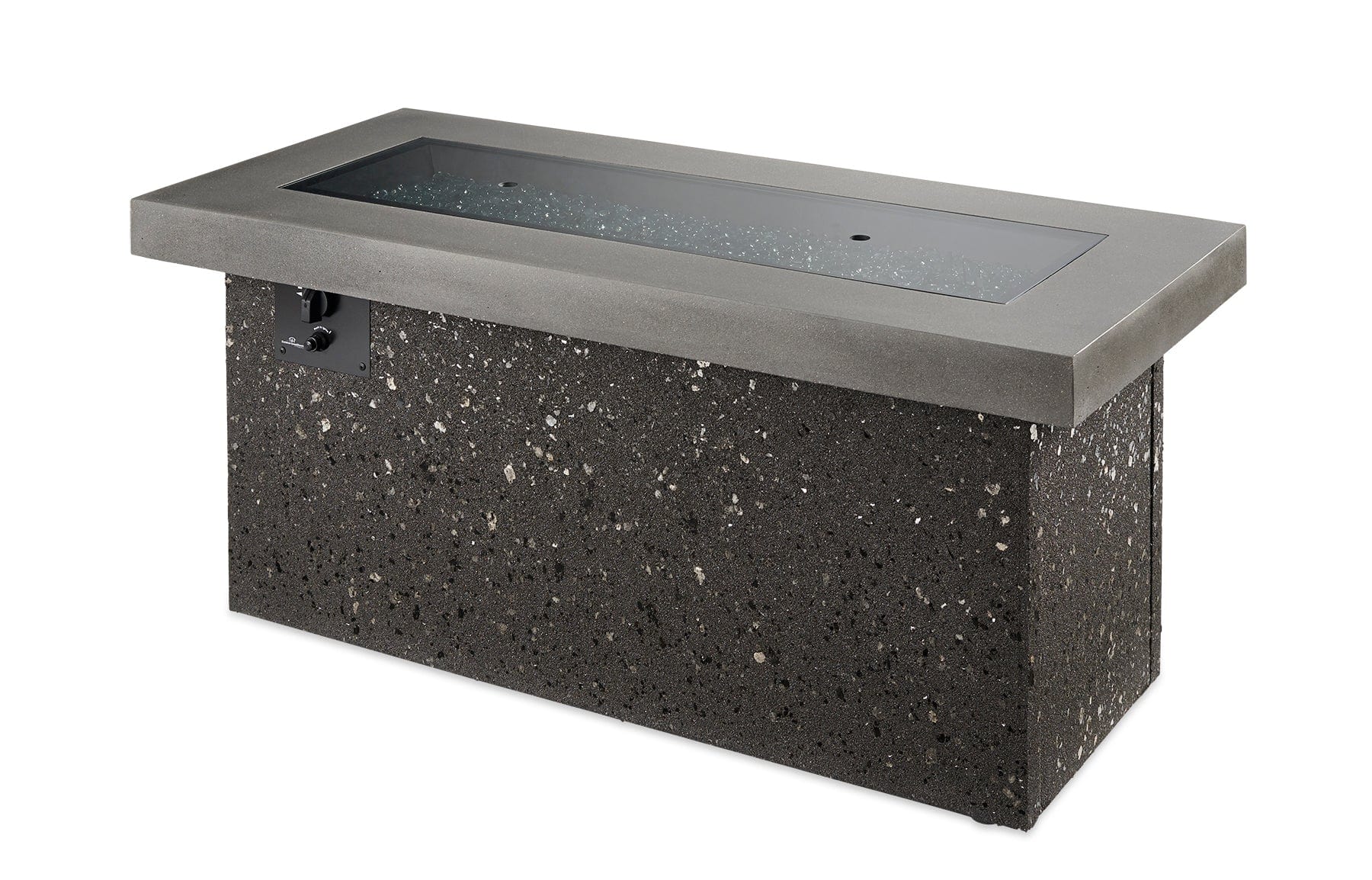 The Outdoor Great Room Fire Features The Outdoor GreatRoom Grey Key Largo Linear Gas Fire Pit Table / KL-1242-MM