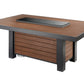The Outdoor Great Room Fire Features The Outdoor GreatRoom Kenwood Linear Dining Height Gas Fire Pit Table / KW-1242-K