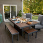 The Outdoor Great Room Fire Features The Outdoor GreatRoom Kenwood Linear Dining Height Gas Fire Pit Table / KW-1242-K