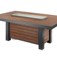 The Outdoor Great Room Fire Features The Outdoor GreatRoom Kenwood Linear Dining Height Gas Fire Pit Table / KW-1242-K