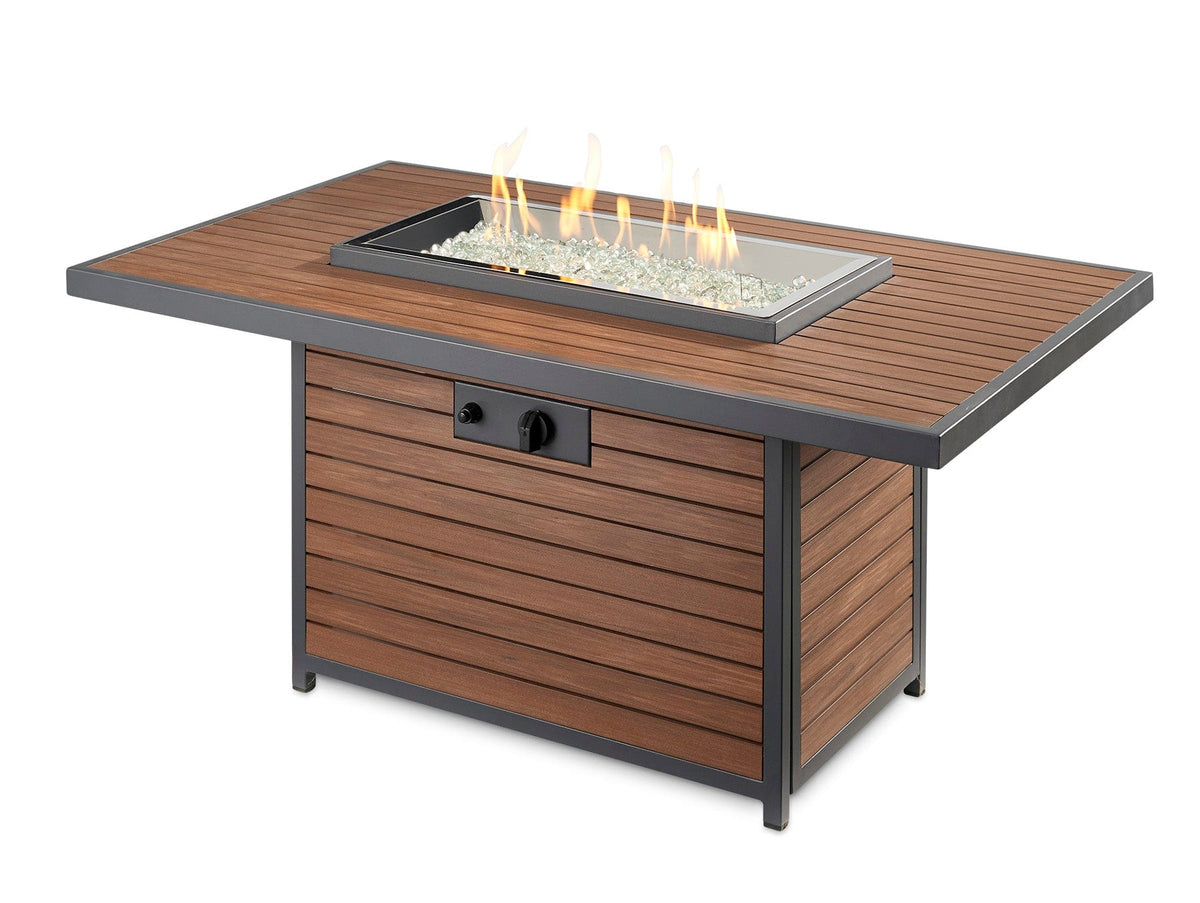 The Outdoor Great Room Fire Features The Outdoor GreatRoom Kenwood Rectangular Chat Height Gas Fire Pit Table / KW-1224-19-K