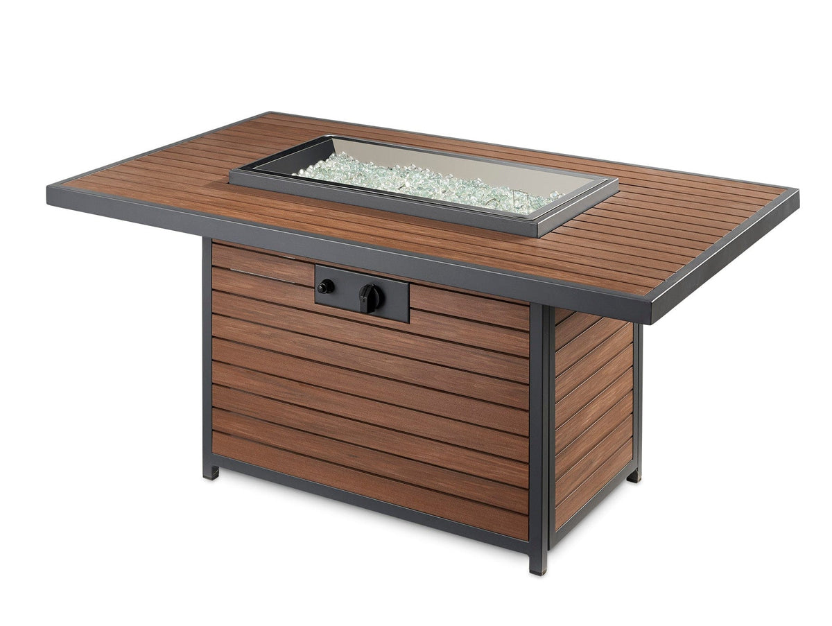 The Outdoor Great Room Fire Features The Outdoor GreatRoom Kenwood Rectangular Chat Height Gas Fire Pit Table / KW-1224-19-K