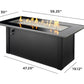 The Outdoor Great Room Fire Features The Outdoor GreatRoom Monte Carlo Linear Gas Fire Pit Table / MCR-1242-BLK-K