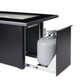 The Outdoor Great Room Fire Features The Outdoor GreatRoom Monte Carlo Linear Gas Fire Pit Table / MCR-1242-BLK-K