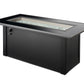 The Outdoor Great Room Fire Features The Outdoor GreatRoom Monte Carlo Linear Gas Fire Pit Table / MCR-1242-BLK-K