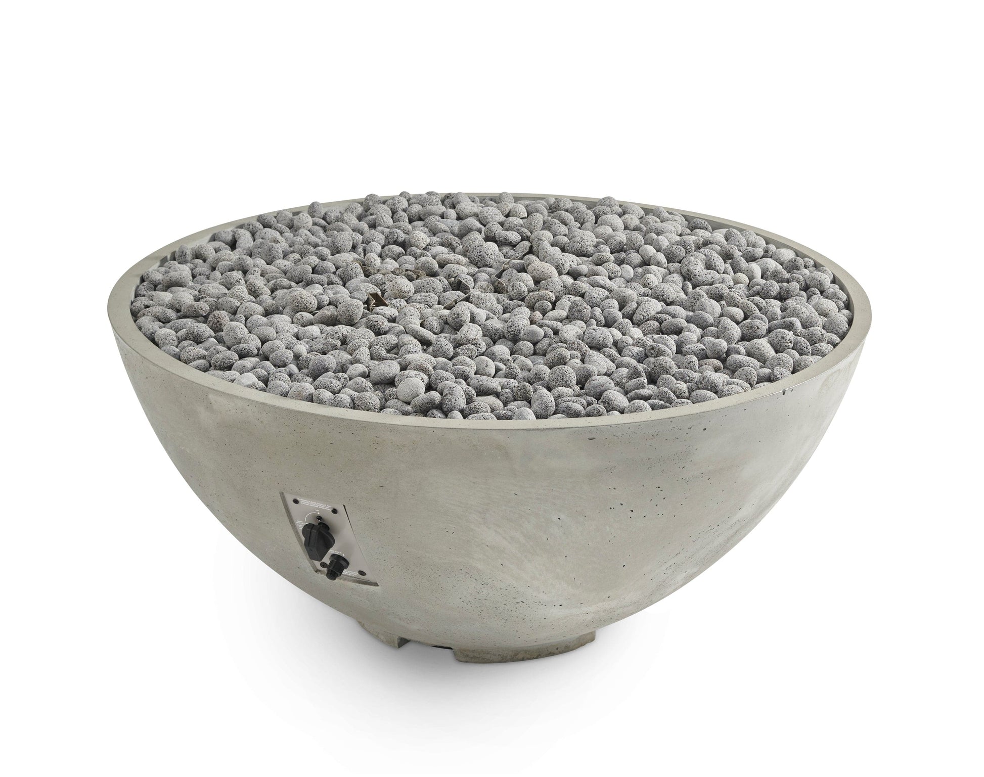 The Outdoor Great Room Fire Features The Outdoor GreatRoom Natural Grey, White, or Midnight Mist Cove Edge 42" Round Gas Fire Pit Bowl / CV-30E, CV-30EMM, CV-30EWHT