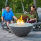The Outdoor Great Room Fire Features The Outdoor GreatRoom Natural Grey, White, or Midnight Mist Cove Edge 42" Round Gas Fire Pit Bowl / CV-30E, CV-30EMM, CV-30EWHT