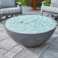 The Outdoor Great Room Fire Features The Outdoor GreatRoom Natural Grey, White, or Midnight Mist Cove Edge 42" Round Gas Fire Pit Bowl / CV-30E, CV-30EMM, CV-30EWHT