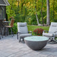 The Outdoor Great Room Fire Features The Outdoor GreatRoom Natural Grey, White, or Midnight Mist Cove Edge 42" Round Gas Fire Pit Bowl / CV-30E, CV-30EMM, CV-30EWHT