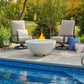 The Outdoor Great Room Fire Features The Outdoor GreatRoom Natural Grey, White, or Midnight Mist Cove Edge 42" Round Gas Fire Pit Bowl / CV-30E, CV-30EMM, CV-30EWHT