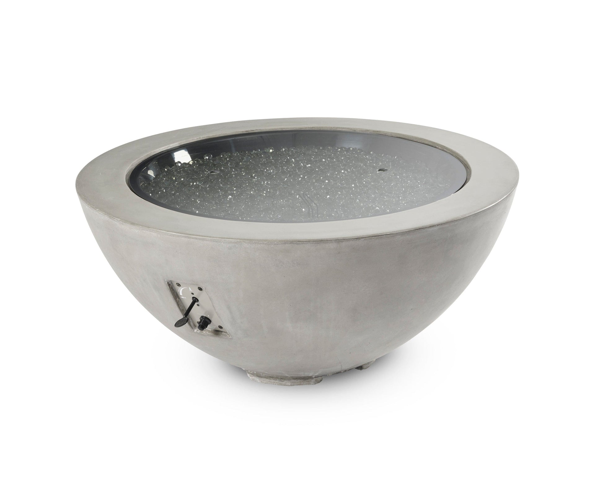 The Outdoor Great Room Fire Features The Outdoor GreatRoom Natural Grey, White, or Midnight Mist Supercas Cove 42" Round Gas Fire Pit Bowl / CV-30, CV-30MM, CV-30WT