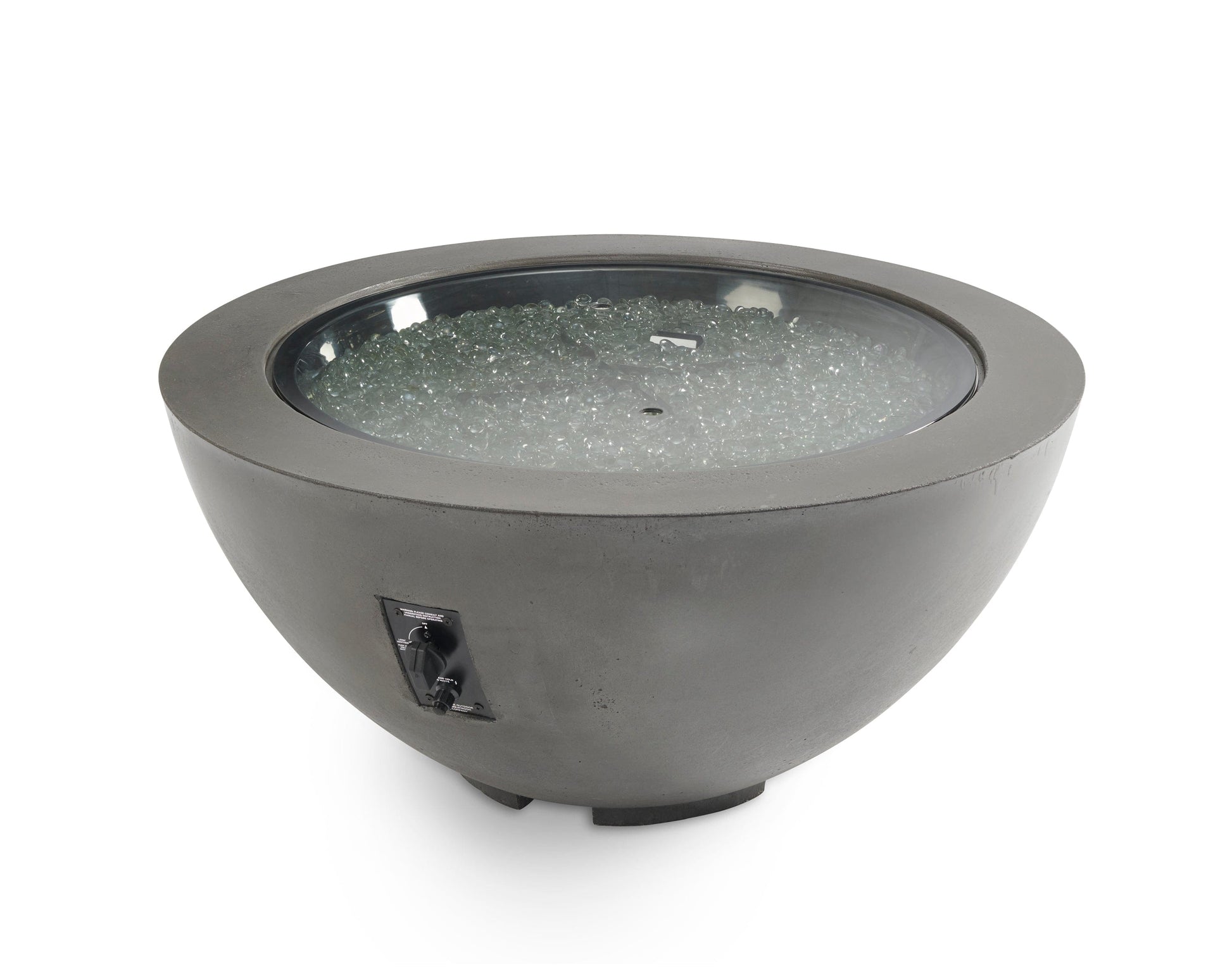 The Outdoor Great Room Fire Features The Outdoor GreatRoom Natural Grey, White, or Midnight Mist Supercas Cove 42" Round Gas Fire Pit Bowl / CV-30, CV-30MM, CV-30WT