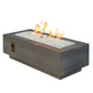 The Outdoor Great Room Fire Features The Outdoor GreatRoom Natural Grey, White, or Midnight Mist Supercast Cove 54" Linear Gas Fire Pit Table / CV-54, CV-54MM, CV-54WT