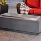 The Outdoor Great Room Fire Features The Outdoor GreatRoom Natural Grey, White, or Midnight Mist Supercast Cove 54" Linear Gas Fire Pit Table / CV-54, CV-54MM, CV-54WT