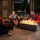 The Outdoor Great Room Fire Features The Outdoor GreatRoom Natural Grey, White, or Midnight Mist Supercast Cove 54" Linear Gas Fire Pit Table / CV-54, CV-54MM, CV-54WT