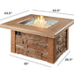 The Outdoor Great Room Fire Features The Outdoor GreatRoom Sierra Square Gas Fire Pit Table / SIERRA-2424