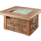The Outdoor Great Room Fire Features The Outdoor GreatRoom Sierra Square Gas Fire Pit Table / SIERRA-2424