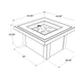 The Outdoor Great Room Fire Features The Outdoor GreatRoom Sierra Square Gas Fire Pit Table / SIERRA-2424