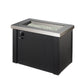 The Outdoor Great Room Fire Features The Outdoor GreatRoom Stainless Steel Providence Rectangular Gas Fire Pit Table / PROV-1224-SS