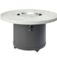 The Outdoor Great Room Fire Features The Outdoor GreatRoom White Onyx or Marbleized Noche Beacon Round Gas Fire Pit Table / BC-20-WO, BC-20-MNB