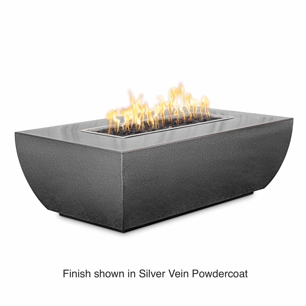 The Outdoor Plus Fire Features The Outdoor Plus 15&quot; Tall 48&quot;, 60&quot;, 72&quot;, 84&quot; Rectangular Avalon Powder Coated Fire Pit / OPT-AVLPCxx15, OPT-AVLPCxx15FSML, OPT-AVLPCxx15FSEN, OPT-AVLPCxx15E12V, OPT-AVLPCxx15EKIT