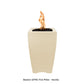 The Outdoor Plus Fire Features The Outdoor Plus 20" Square Baston Pillar Fire Pit - GFRC Concrete / OPT-BSTON20, OPT-BSTON20AD