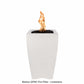 The Outdoor Plus Fire Features The Outdoor Plus 20" Square Baston Pillar Fire Pit - GFRC Concrete / OPT-BSTON20, OPT-BSTON20AD
