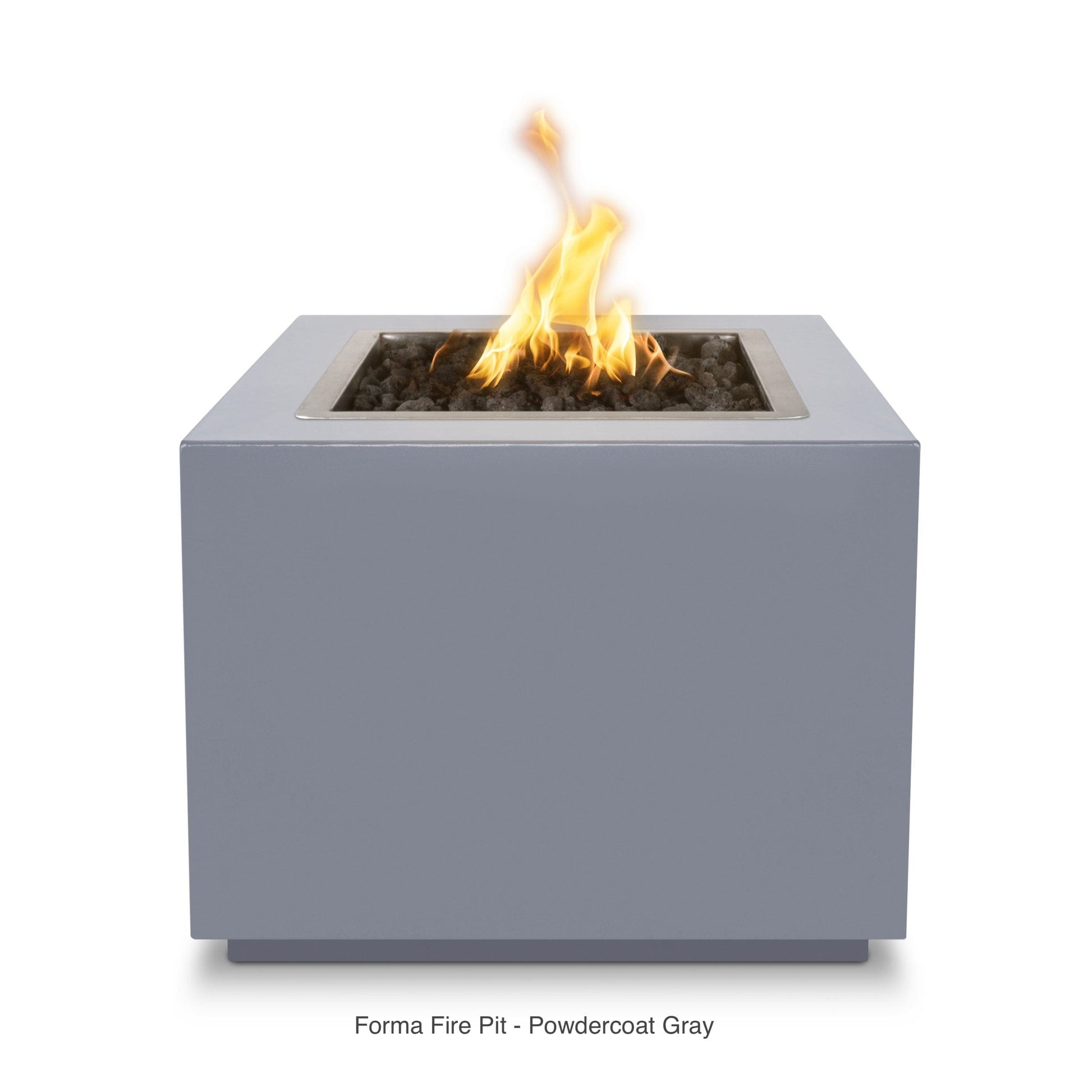 The Outdoor Plus Fire Features The Outdoor Plus 30", 36", 42", 48", 60" Square Forma Fire Pit - Metal Collection / OPT-xxxxSQCPR, OPT-xxxxSQCS, OPT-xxxxSQSS, OPT-xxPCSQ