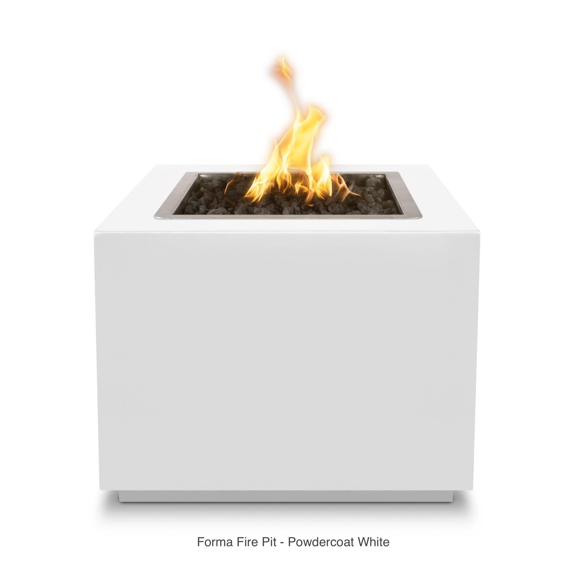 The Outdoor Plus Fire Features The Outdoor Plus 30", 36", 42", 48", 60" Square Forma Fire Pit - Metal Collection / OPT-xxxxSQCPR, OPT-xxxxSQCS, OPT-xxxxSQSS, OPT-xxPCSQ