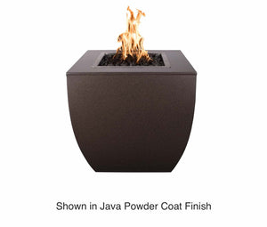 The Outdoor Plus Fire Features The Outdoor Plus 30", 36" Square Avalon Tall Fire Pit - Hammered Copper & Steel / OPT-AVTFPCPR3030, OPT-AVTFPCS3030, OPT-AVTFPSS3030, OPT-AVTFPCPR3636, OPT-AVTFPCS3636, OPT-AVTFPSS3636