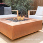 The Outdoor Plus Fire Features The Outdoor Plus 36", 48", 60" Square Cabo Fire Pit  - Metal Collection / OPT-CBSQxxCPR, OPT-CBSQxxCS, OPT-CBSQxxSS, OPT-CBSQxxPC