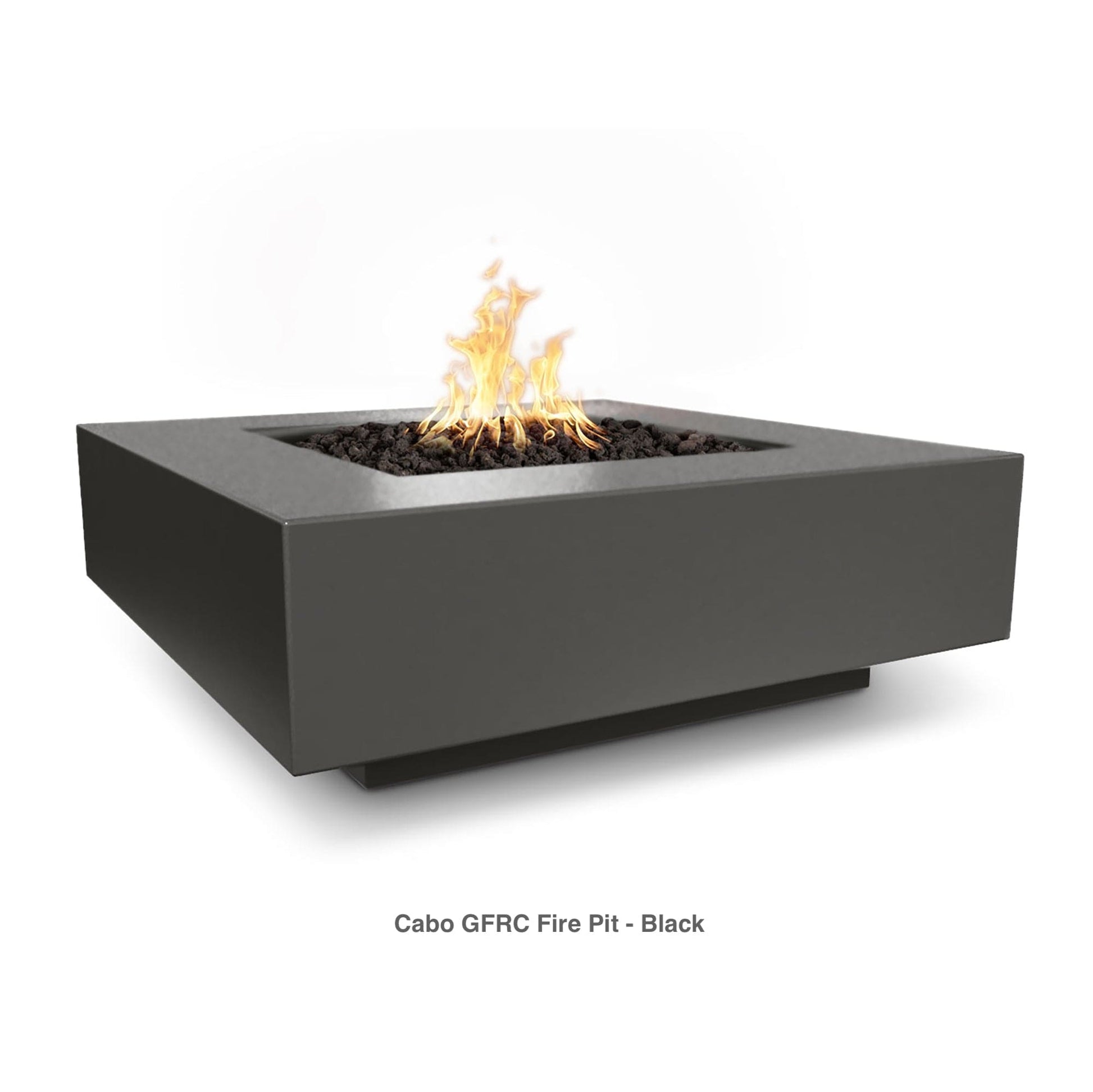 The Outdoor Plus Fire Features The Outdoor Plus 36", 48" Square Cabo Fire Pit - GFRC Concrete / OPT-CBSQxx, OPT-CBSQxxFSML, OPT-CBSQxxFSEN, OPT-CBSQxxE12V, OPT-CBSQxxEKIT