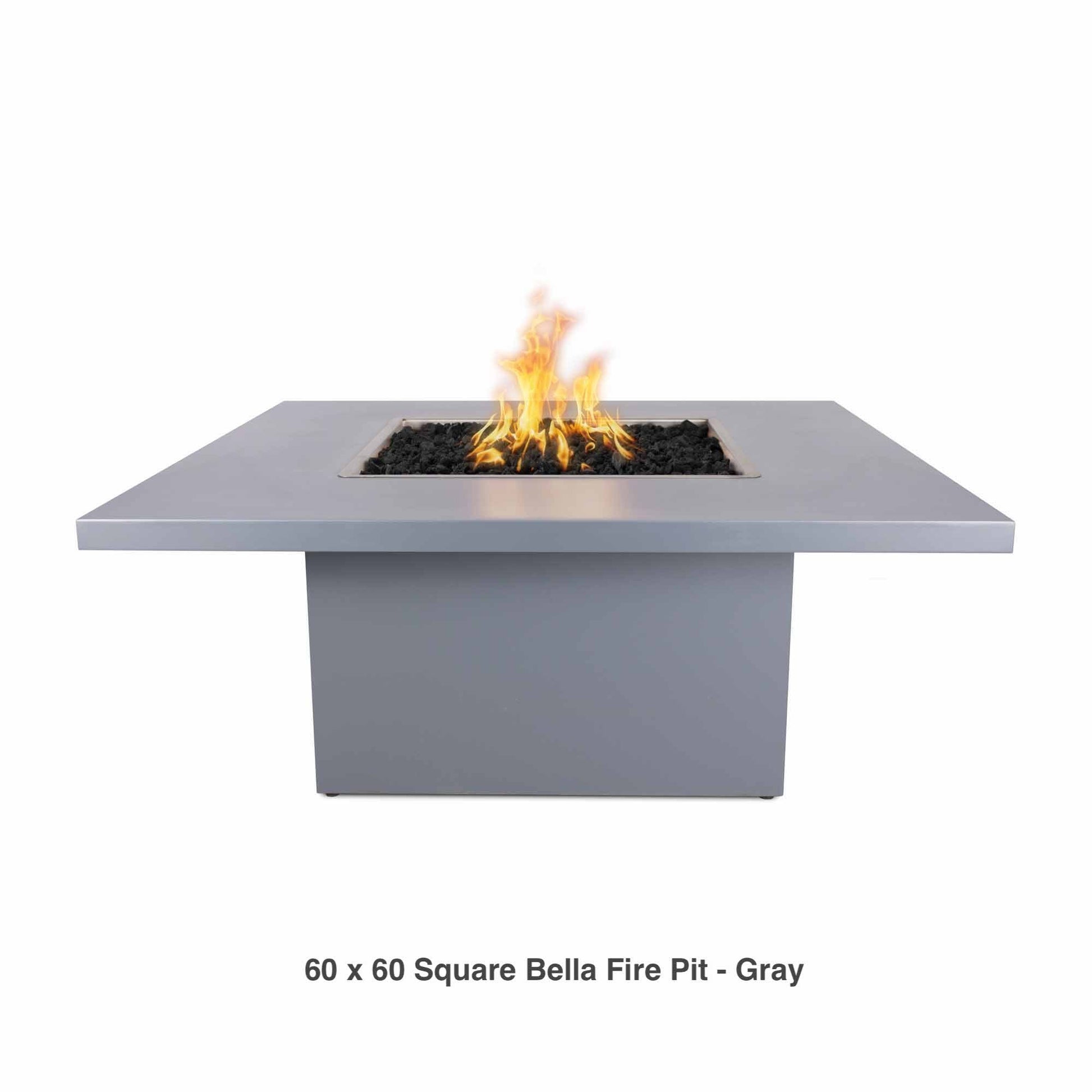 The Outdoor Plus Fire Features The Outdoor Plus  36", 60" Square Bella Fire Table - Powder Coat, Copper and Steel / OPT-BELCPR, OPT-BELCS, OPT-BELSS, OPT-BELPC