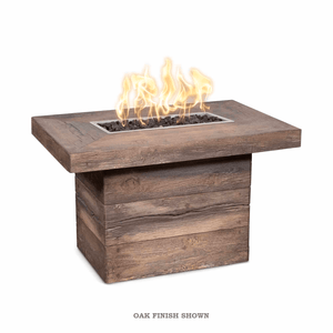 The Outdoor Plus Fire Features The Outdoor Plus 36" Alberta Fire Table Wood Grain Concrete / OPT-ALB36, OPT-ALB36FSML, OPT-ALB36FSEN, OPT-ALB36E12V, OPT-ALB36EKIT