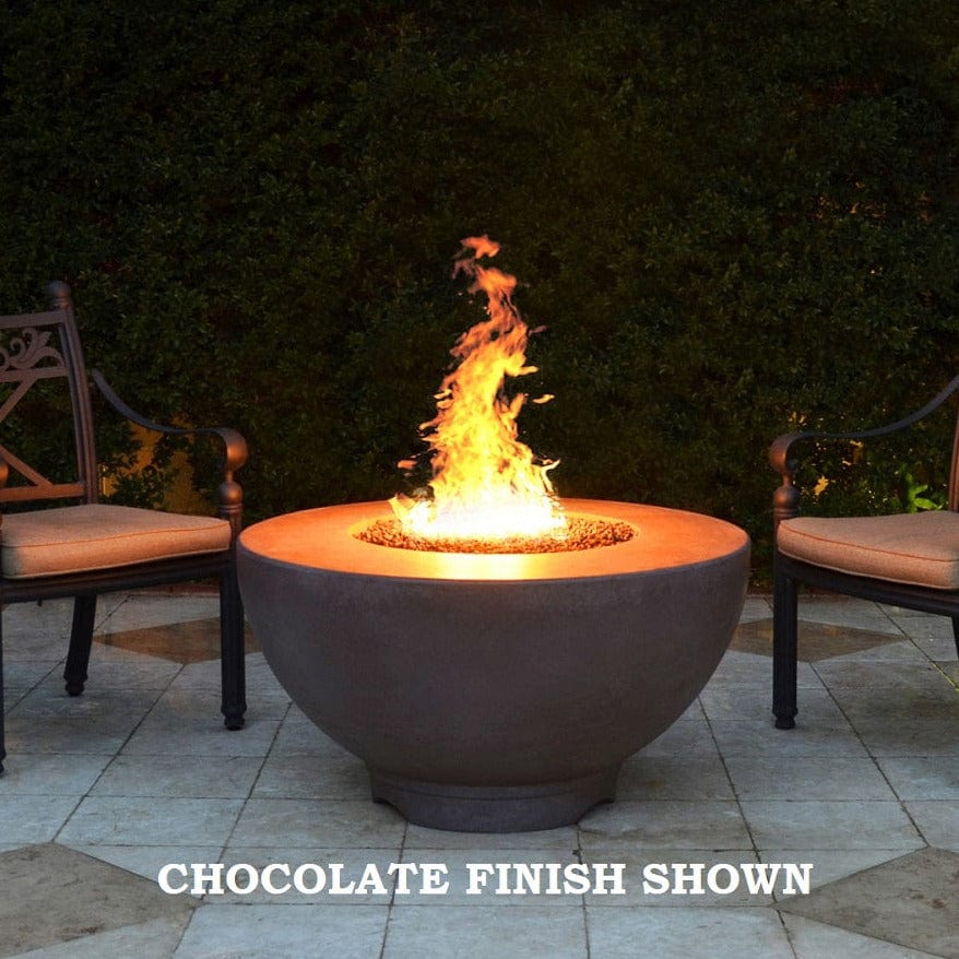 The Outdoor Plus Fire Features The Outdoor Plus 37&quot; Round Sienna Fire Pit in Metallic and Rustic Finishes / OPT-RF37, OPT-RF37FSML, OPT-RF37FSEN, OPT-RF37E12V, OPT-RF37EKIT