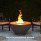 The Outdoor Plus Fire Features The Outdoor Plus 37" Round Sienna Fire Pit in Solid Concrete Finishes / OPT-RF37, OPT-RF37FSML, OPT-RF37FSEN, OPT-RF37E12V, OPT-RF37EKIT