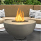 The Outdoor Plus Fire Features The Outdoor Plus 37" Round Sienna Fire Pit in Solid Concrete Finishes / OPT-RF37, OPT-RF37FSML, OPT-RF37FSEN, OPT-RF37E12V, OPT-RF37EKIT