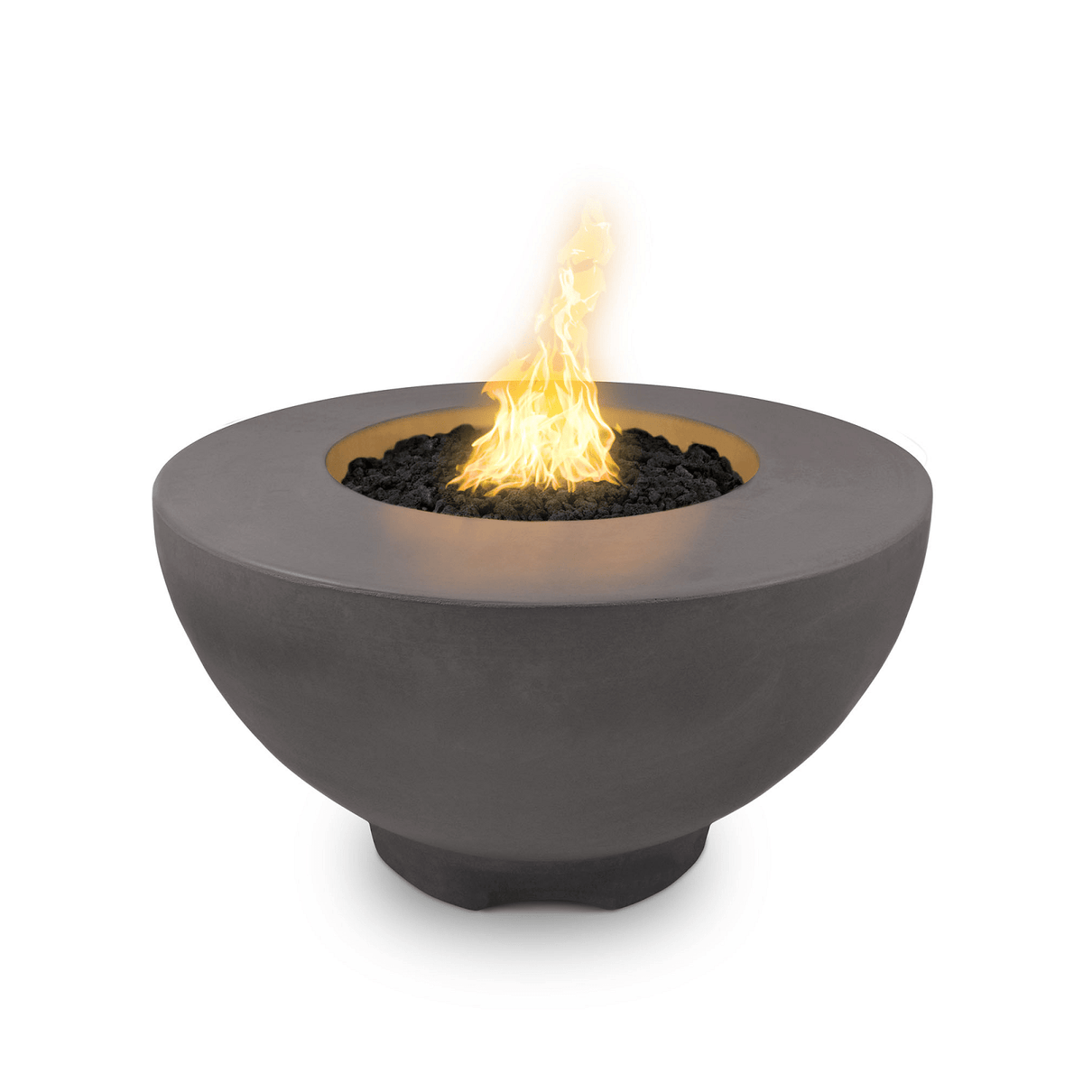 The Outdoor Plus Fire Features Chestnut (-CST) / Match Lit Ignition / Liquid Propane The Outdoor Plus 37&quot; Round Sienna Fire Pit in Solid Concrete Finishes / OPT-RF37, OPT-RF37FSML, OPT-RF37FSEN, OPT-RF37E12V, OPT-RF37EKIT