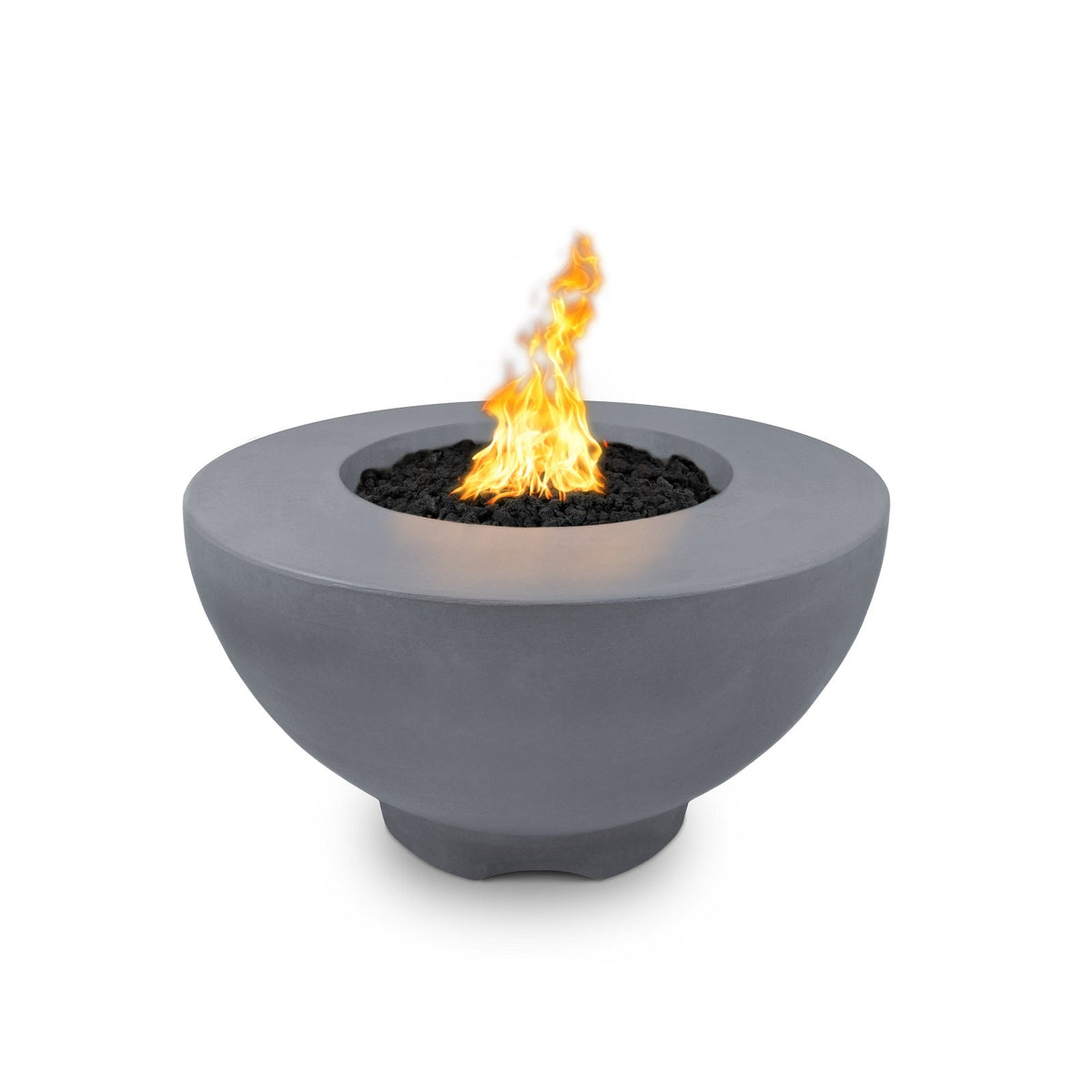 The Outdoor Plus Fire Features Gray (-GRY) / Match Lit Ignition / Liquid Propane The Outdoor Plus 37&quot; Round Sienna Fire Pit in Solid Concrete Finishes / OPT-RF37, OPT-RF37FSML, OPT-RF37FSEN, OPT-RF37E12V, OPT-RF37EKIT