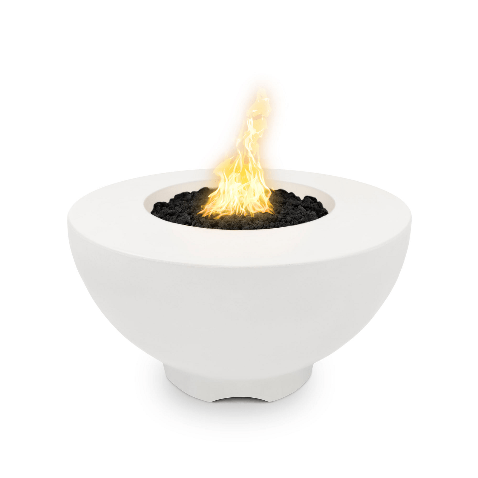 The Outdoor Plus Fire Features Limestone (-LIM) / Match Lit Ignition / Liquid Propane The Outdoor Plus 37" Round Sienna Fire Pit in Solid Concrete Finishes / OPT-RF37, OPT-RF37FSML, OPT-RF37FSEN, OPT-RF37E12V, OPT-RF37EKIT