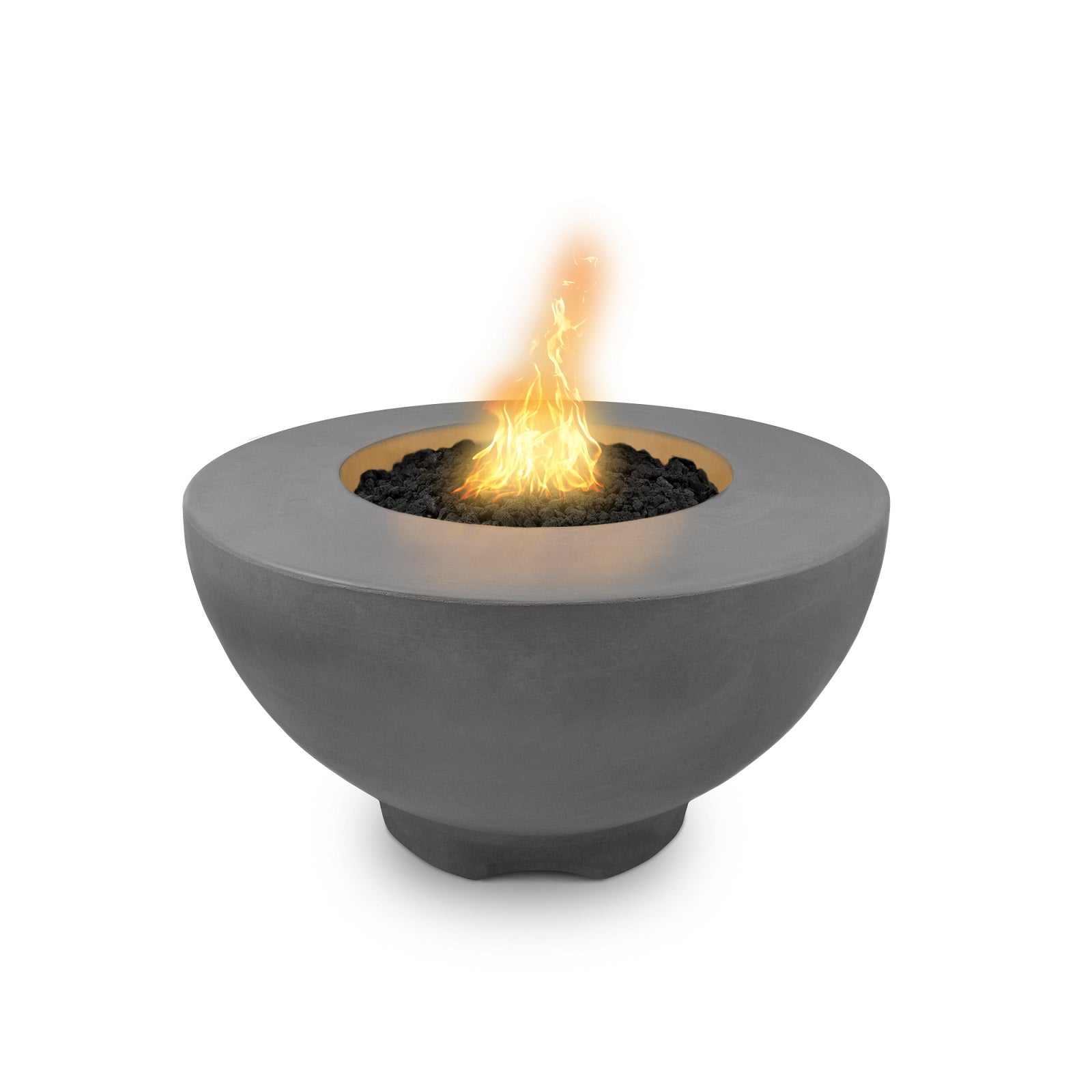 The Outdoor Plus Fire Features Natural Gray (-NGY) / Match Lit Ignition / Liquid Propane The Outdoor Plus 37" Round Sienna Fire Pit in Solid Concrete Finishes / OPT-RF37, OPT-RF37FSML, OPT-RF37FSEN, OPT-RF37E12V, OPT-RF37EKIT