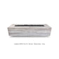 The Outdoor Plus Fire Features The Outdoor Plus 48", 60", 72", 84", 96", 108", 120" Rectangular Wood Grain GFRC Concrete Catalina Fire Pit / OPT-CTL48, OPT-CTL60, OPT-CTL72, OPT-CTL84, OPT-CTL96, OPT-CTL108, OPT-CTL120