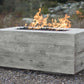 The Outdoor Plus Fire Features The Outdoor Plus 48", 60", 72", 84", 96", 108", 120" Rectangular Wood Grain GFRC Concrete Catalina Fire Pit / OPT-CTL48, OPT-CTL60, OPT-CTL72, OPT-CTL84, OPT-CTL96, OPT-CTL108, OPT-CTL120