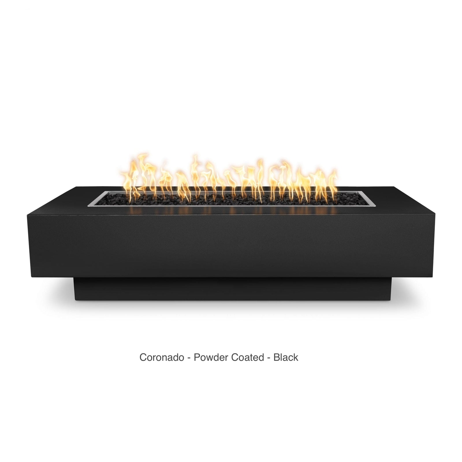 The Outdoor Plus Fire Features The Outdoor Plus 48", 60", 72", 84", 96", 108" Rectangular Coronado Fire Pit  - Metal Collection / OPT-CORCPRxx, OPT-CORCSxx, OPT-CORSSxx, OPT-CORPCxx