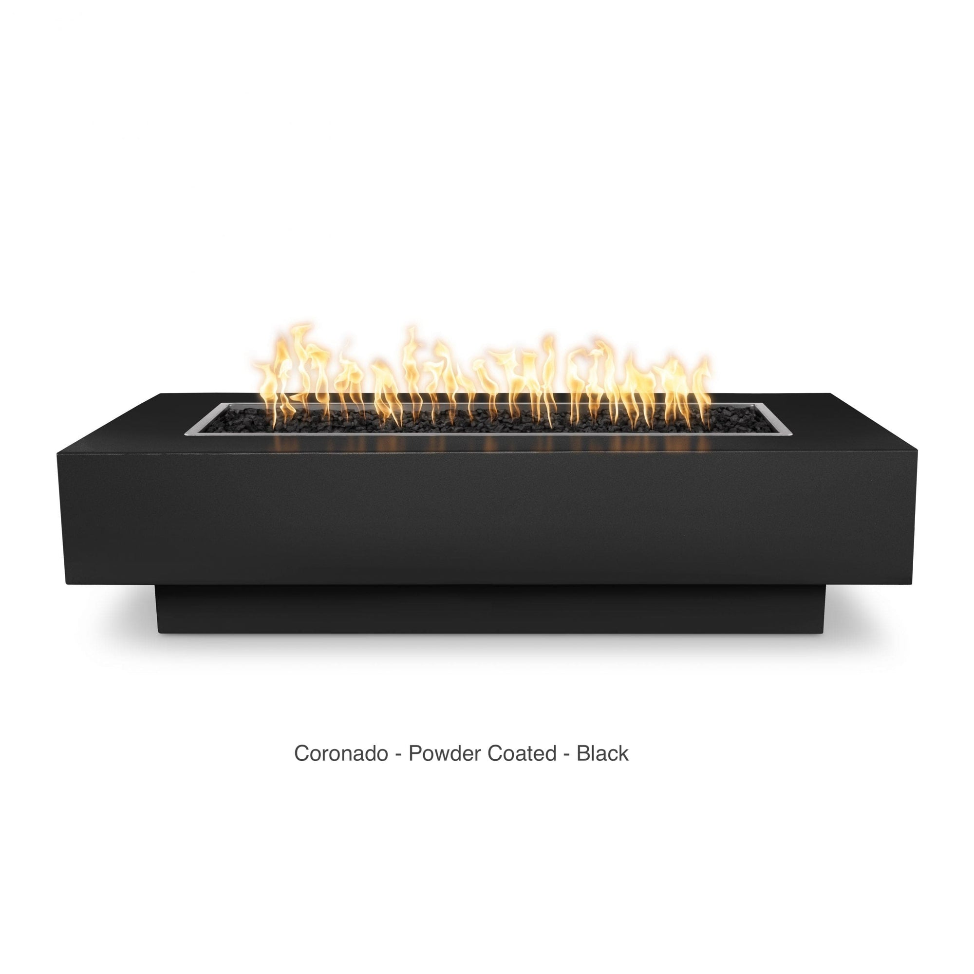 The Outdoor Plus Fire Features The Outdoor Plus 48", 60", 72", 84", 96", 108" Rectangular Coronado Fire Pit  - Metal Collection / OPT-CORCPRxx, OPT-CORCSxx, OPT-CORSSxx, OPT-CORPCxx
