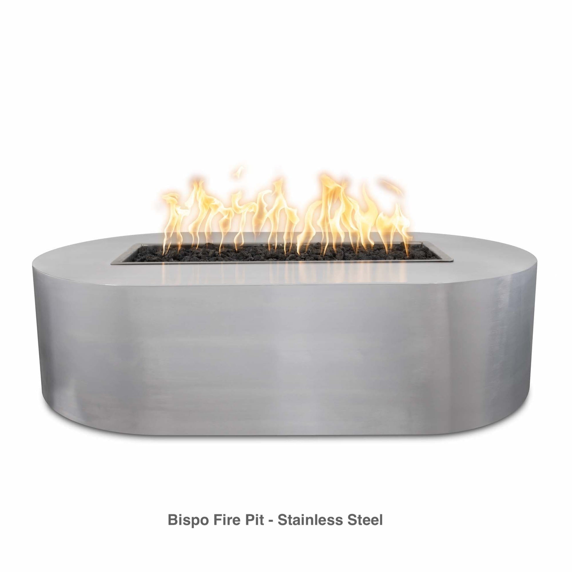 The Outdoor Plus Fire Features The Outdoor Plus 48", 60", 72", 84" Rectangular Bispo Fire Pit - Metal Collection / OPT-BSPCPRxx, OPT-BSPCSxx, OPT-BSPSSxx, OPT-BSPPCxx