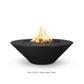 The Outdoor Plus Fire Features The Outdoor Plus 48", 60" Round Cazo Wide Ledge GFRC Concrete & Metal Powder Coat Fire Pit / OPT-CZ48, OPT-CZ60, OPT-CZPC48, OPT-CZPC60