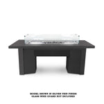 The Outdoor Plus Fire Features Match Lit Ignition / Silver Vein (-SLV) / Natural Gas The Outdoor Plus 48" Alameda Linear Powder Coated Rectangle Fire Table / OPT-ALMPC48, OPT-ALMPC48FSML, OPT-ALMPC48FSEN, OPT-ALMPC48E12V, OPT-ALMPC48EKIT