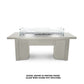 The Outdoor Plus Fire Features Match Lit Ignition / Pewter (-PEW) / Natural Gas The Outdoor Plus 48" Alameda Linear Powder Coated Rectangle Fire Table / OPT-ALMPC48, OPT-ALMPC48FSML, OPT-ALMPC48FSEN, OPT-ALMPC48E12V, OPT-ALMPC48EKIT