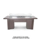 The Outdoor Plus Fire Features Match Lit Ignition / Java (-JAV) / Natural Gas The Outdoor Plus 48" Alameda Linear Powder Coated Rectangle Fire Table / OPT-ALMPC48, OPT-ALMPC48FSML, OPT-ALMPC48FSEN, OPT-ALMPC48E12V, OPT-ALMPC48EKIT